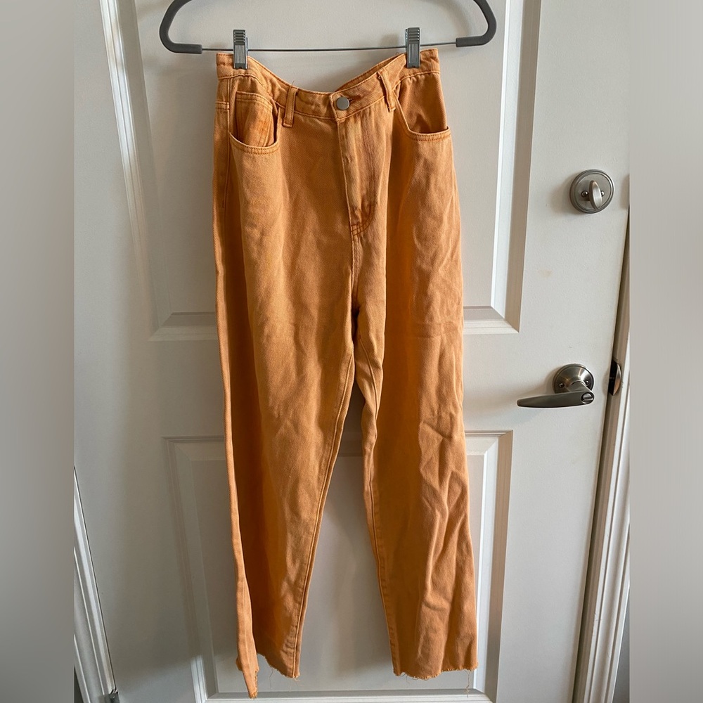 Wide Leg Orange Jeans!